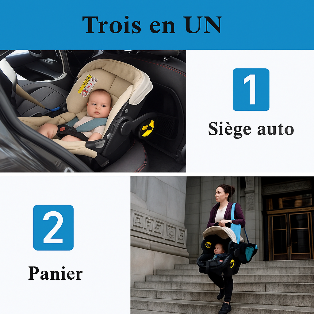 Poussette Compacte 4-en-1 MoveNest