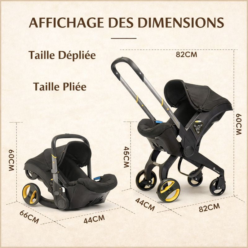 Poussette 3-en-1 YazoGo Travel